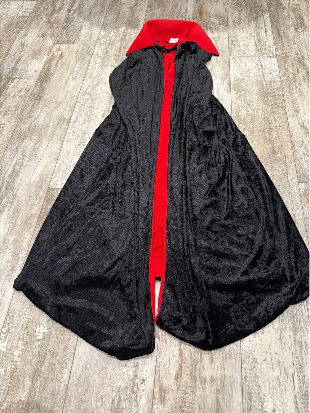 Black Red Vampire Cape One Size Halloween Dracula Costume Gothic